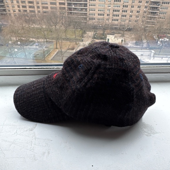 AUBIN 100% Irish Wool Men's tweed Cap with Red Logo - Picture 3 of 7